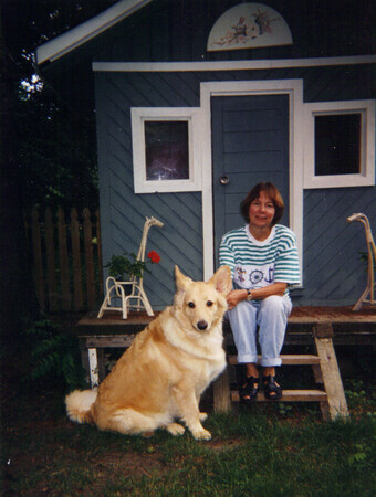 Hilda with Tiamo the Dog
